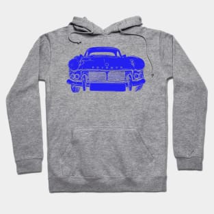 Triumph Spitfire 4 Mk2 1960s classic car blue inversion Hoodie